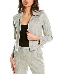 THEORY Shrunken Linen-Blend Jacket Women