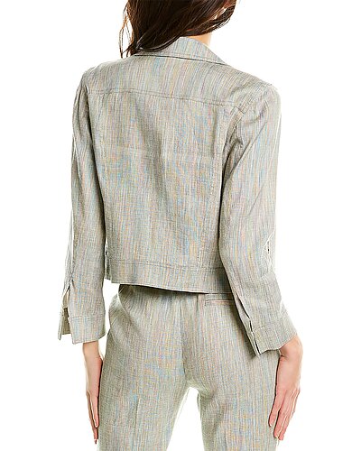 Shrunken Linen-Blend Jacket Women THEORY Shrunken Linen-Blend Jacket Women -Anne Klein-shop 1411364078 RLLD 2