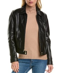 Cole Haan Leather Jacket Women