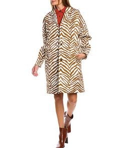 Lafayette 148 New York Myer Linen-Blend Coat Women