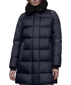 Canada Goose Altona Black Label Leather-Trim Down Parka Women