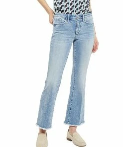 NYDJ Ava Fray Hem Ankle Flare Jean Women
