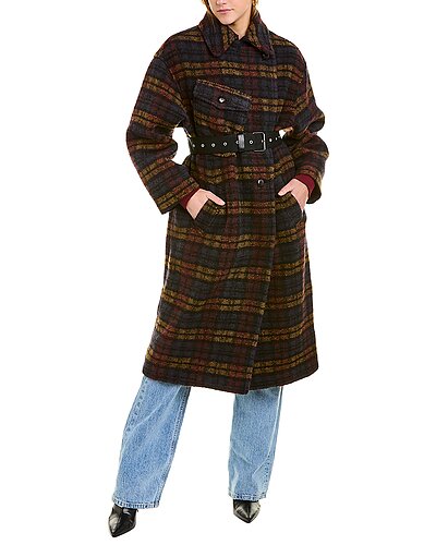 Etoile Laurie Wool-Blend Coat Women Isabel Marant Etoile Laurie Wool-Blend Coat Women -Anne Klein-shop 1411392094 RLLD 3