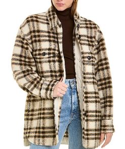 Isabel Marant Etoile Harveli Wool-Blend Shacket Women