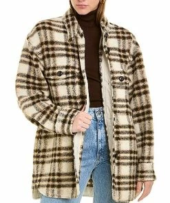 Isabel Marant Etoile Harveli Wool-Blend Shacket Women