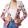 Alice + Olivia Mya Notch Collar Fitted Blazer Women -Anne Klein-shop 1411394928 RLLD 1