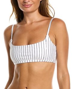 WeWoreWhat Pinstripe Cami Bra Top Women