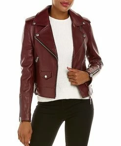 Mackage Baya-R Leather Moto Jacket Women