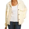 Monrow Supersoft Fleece Denim Style Jacket Women -Anne Klein-shop 1411418299 RLLD 1