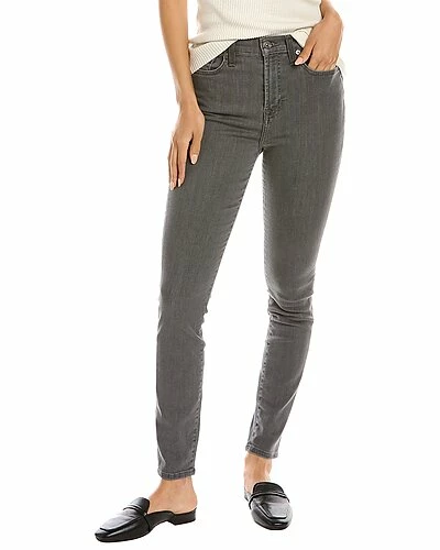 7 For All Mankind Gwenevere Steel Grey High-Rise Straight Jean Women