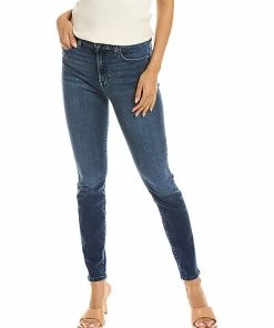 7 For All Mankind Gwenevere Horizon Dark Indigo High-Rise Crop Jean Women