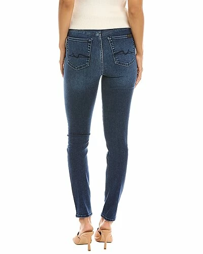 7 For All Mankind Gwenevere Horizon Dark Indigo High-Rise Crop Jean Women - Image 2