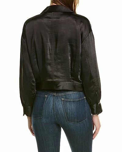 BCBGMAXAZRIA Cropped Satin Jacket Women - Image 2