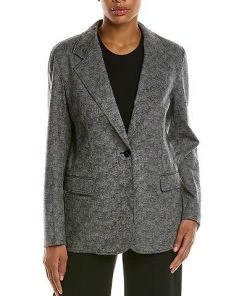 Lafayette 148 New York Arlo Wool-Blend Blazer Women