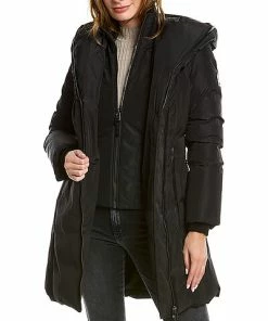 Mackage Kay Leather-Trim Jacket Women