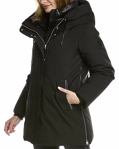 Mackage Kinslee 2-In-1 Oversized Leather-Trim Down Parka Women - Image 3