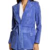THEORY Small Belted Leather Blazer Women -Anne Klein-shop 1411455954 RLLD 1