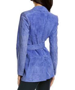 THEORY Small Belted Leather Blazer Women -Anne Klein-shop 1411455954 RLLD 2