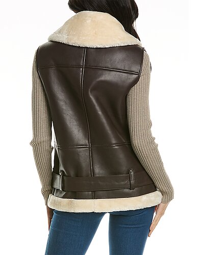 Donna Leather Vest Women Walter Baker Donna Leather Vest Women -Anne Klein-shop 1411456120 RLLD 2