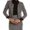 Oscar De La Renta De La Renta Houndstooth Boucle Wool & Alpaca-Blend Jacket Women -Anne Klein-shop 1411463628 RLLD 1