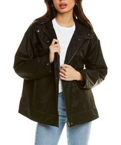 EILEEN FISHER Ooded Boxy Coat Women