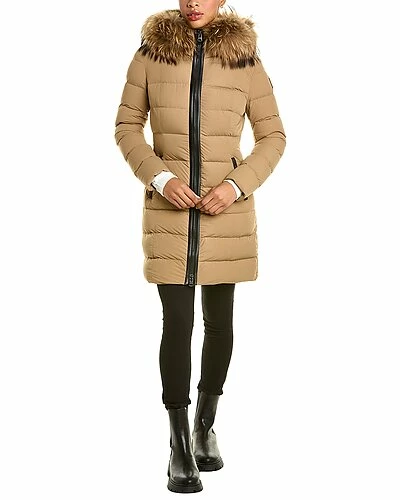 Mackage Calla Leather-Trim Down Coat Women - Image 3