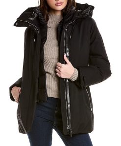 Mackage Jeni Leather-Trim Down Parka Women