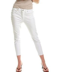 Madewell Pure White Mid-Rise Skinny Crop Jean Women