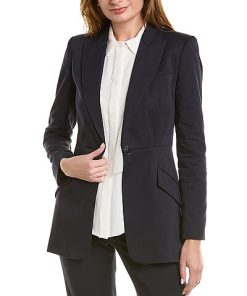 Elie Tahari Single Button Blazer Women
