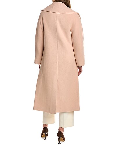Melton Wool-Blend Trench Coat Women Rebecca Taylor Melton Wool-Blend Trench Coat Women -Anne Klein-shop 1411478097 RLLD 2