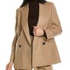 Rebecca Taylor Herringbone Double-Breasted Wool-Blend Blazer Women 2 Rebecca Taylor Herringbone Double-Breasted Wool-Blend Blazer Women -Anne Klein-shop 1411478102 RLLD 1