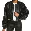 Beulah Wrinkled Bomber Jacket Women