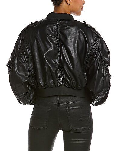 Wrinkled Bomber Jacket Women Beulah Wrinkled Bomber Jacket Women -Anne Klein-shop 1411478679 RLLD 2