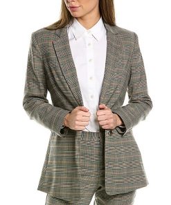 Vince Camuto Glen Plaid Jacket Women