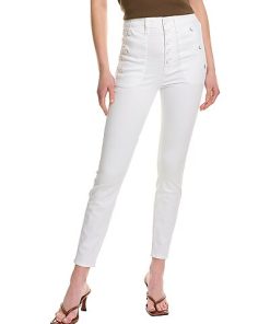 7 For All Mankind Portia White Slim Jean Women