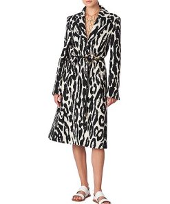 Carolina Herrera Long Trench Wool Coat Women