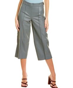 Vince Leather Crop Wide Pant Women