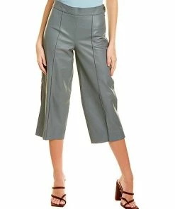 Vince Leather Crop Wide Pant Women