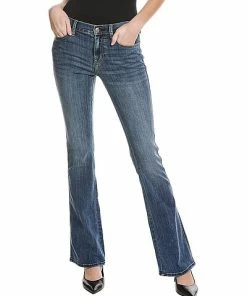7 For All Mankind Pocket Medium Indigo Flare Jean Women