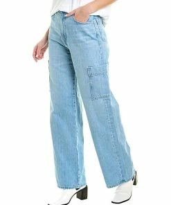 FRAME DENIM High Rise Baggy Pocket Jean Genoa Jean Women