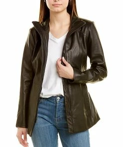 Cole Haan Leather Jacket Women