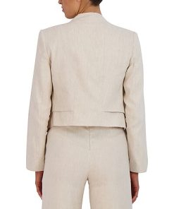 BCBGMAXAZRIA Linen-Blend Jacket Women 3 BCBGMAXAZRIA Linen-Blend Jacket Women -Anne Klein-shop 1411514605 RLLD 2