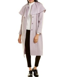 Rebecca Taylor Caplet Collar Wool & Mohair-Blend Coat Women