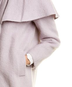Rebecca Taylor Caplet Collar Wool & Mohair-Blend Coat Women 5 Rebecca Taylor Caplet Collar Wool & Mohair-Blend Coat Women -Anne Klein-shop 1411537294 RLLD 4