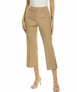 Elie Tahari Mbroidered Stretch Crop Pant Women