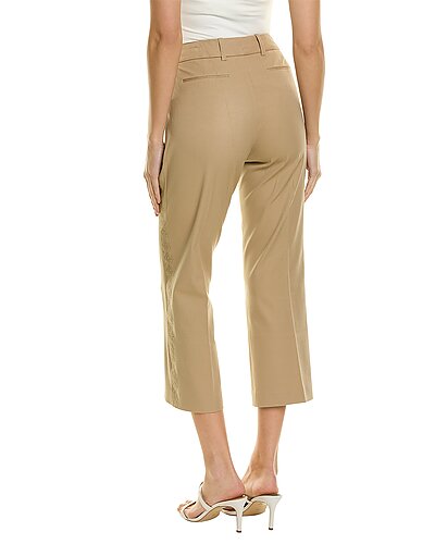 mbroidered Stretch Crop Pant Women Elie Tahari Mbroidered Stretch Crop Pant Women -Anne Klein-shop 1411541324 RLLD 2