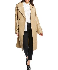 Mackage Trisha Leather Trench Coat Women