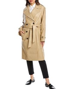 Mackage Trisha Leather Trench Coat Women -Anne Klein-shop 1411550085 RLLD 3