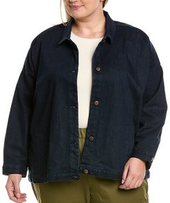 EILEEN FISHER Plus Classic Collar Jacket Women