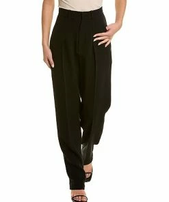 St. John Pleated Silk Pant Women